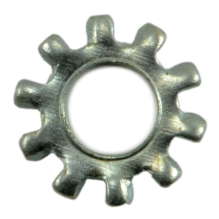 Midwest Fastener External Tooth Lock Washer, For Screw Size #4 Steel, Zinc Plated Finish, 100 PK 03961